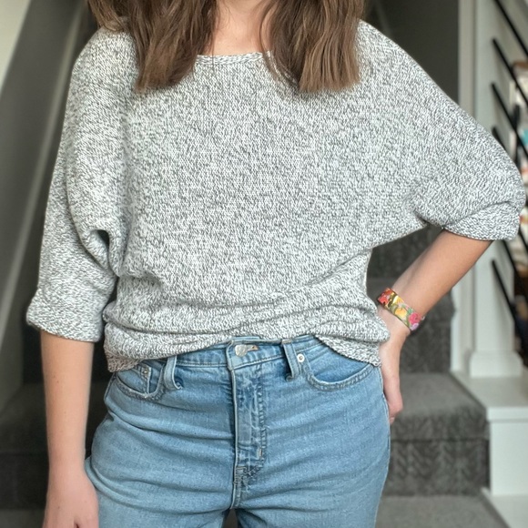 H&M Sweaters - ✨Host Pick✨ H&M Marled Gray Dolman Sleeve Sweater